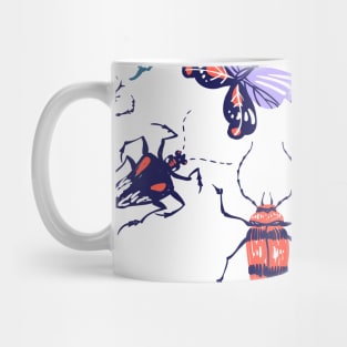 Butterfly Bugs Pattern Mug